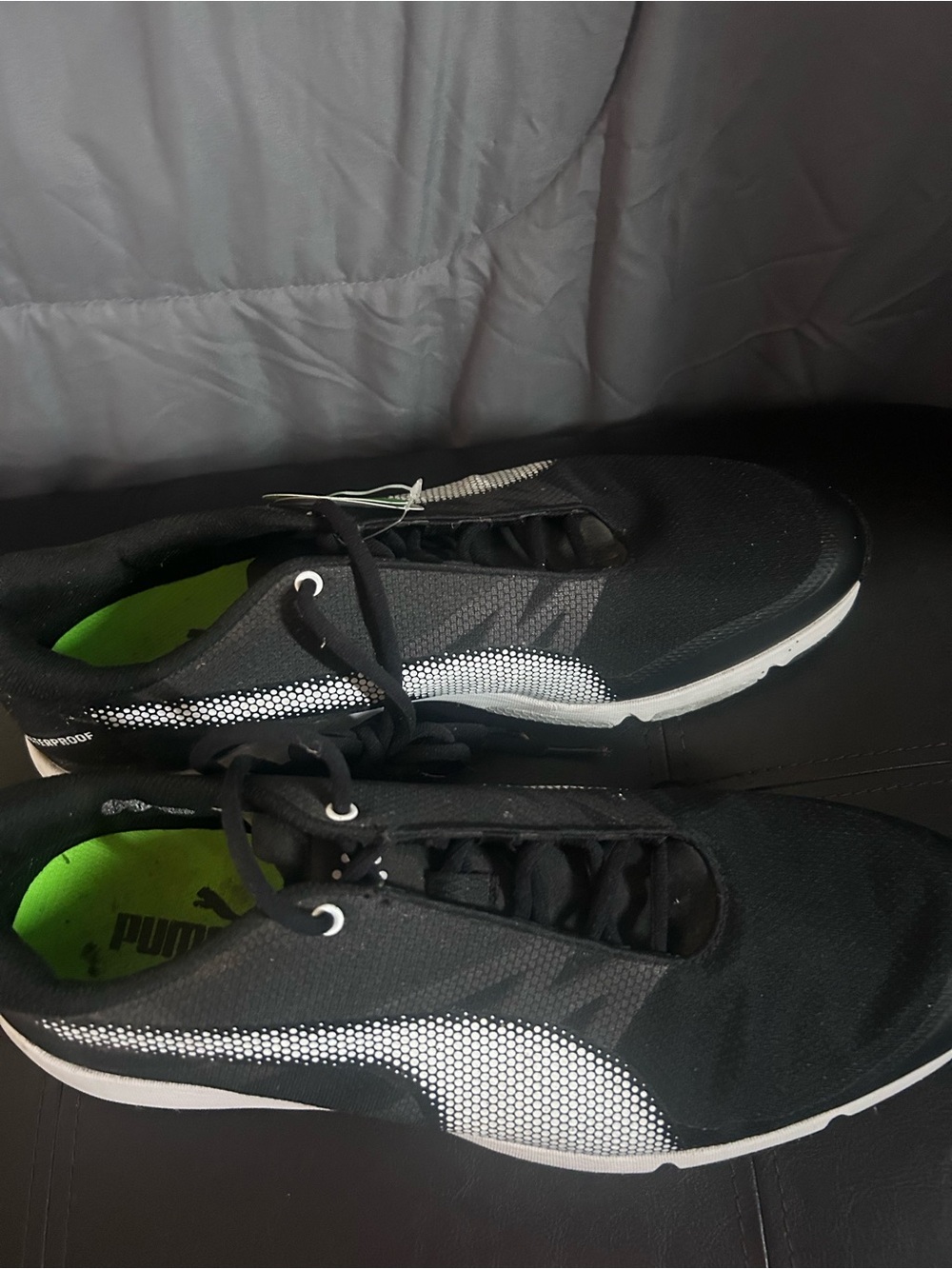 Puma Black and White Men’s Low-Profile Sneakers